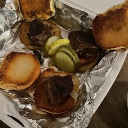 Four 66 Pub and Grill - This is what you'll get for your "cheese" burger sliders... like are you kidding me??