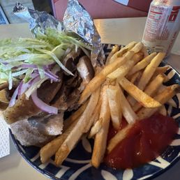 Large Gyro and fries Large Gyro and fries