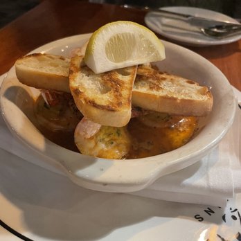 Fins Bistro - Crab stuffed prawns - Seafood Near Me - Issaquah, Washington