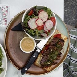 Chimichurri steak sandwhich