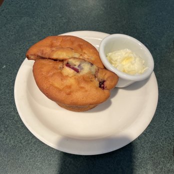 Moke's Bread & Breakfast - Blueberry-Apple muffin toasted. - Breakfast & Brunch Near Me - Kailua, Hawaii