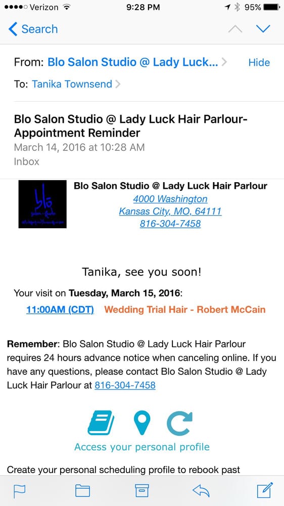 Blo Salon and Studio Logo