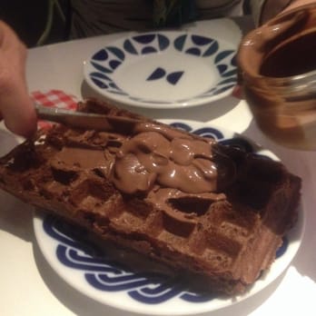 Tickets - Chocolate waffle w/ choco ice cream . . . YUM - Tapas Bars Near Me - Barcelona, B