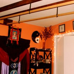 Spiritual Massage - Above head bars for Ashiatsu deep foot compressions.