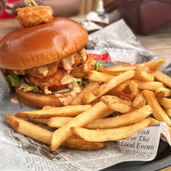 On Thyme Restaurant - a chicken sandwich and french fries - Seafood Near Me - Wilmington, North Carolina On Thyme Restaurant - a chicken sandwich and french fries - Seafood Near Me - Wilmington, North Carolina