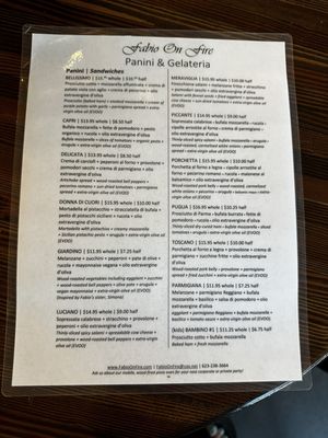 Menu photo 2 Fabio On Fire Peoria, AZ