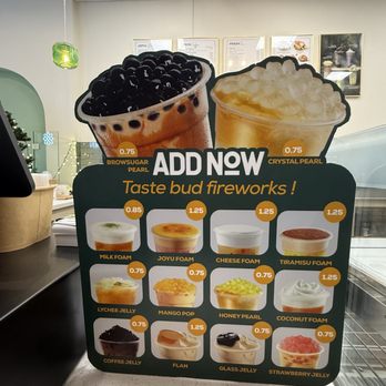 Joyu Tea & Coffee - Prices for toppings - Bubble Tea Near Me - Hampton, Virginia
