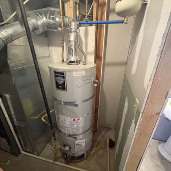 Casper Plumbing - After replacing W/H and adding earthquake strap, expansion tank - Plumbing Near Me - Riverton, Utah Casper Plumbing - After replacing W/H and adding earthquake strap, expansion tank - Plumbing Near Me - Riverton, Utah