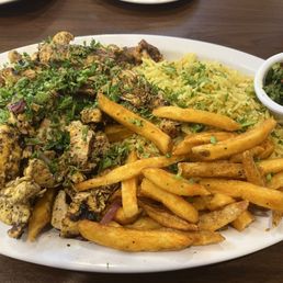 Chicken shawarma platter