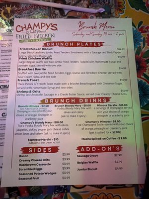 Menu photo 1 Champy’s Smyrna, TN