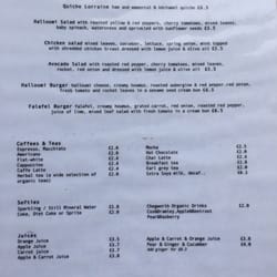 Bread & Butter - Drinks menu