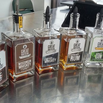Great Northern Distilling - Product line ready for tasting. - Distilleries Near Me - Stevens Point, Wisconsin