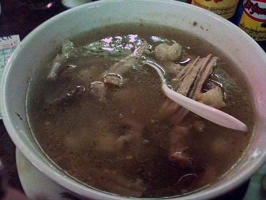 Photo of Tehuitzingo - New York, NY, United States. Posole! (Thanks for making it un-green, Steve M.!)