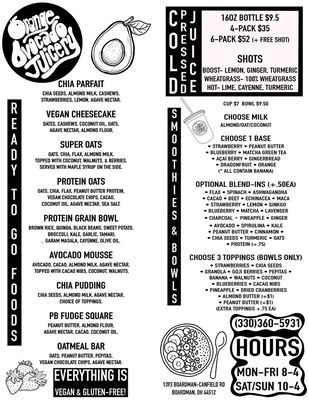 Menu photo 1 Orange Avocado Juicery Boardman, OH