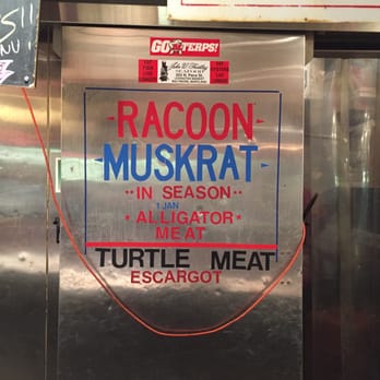 Faidley's Seafood - Fresh muskrat and raccoon meat when in season. Turtle too. - Seafood Markets Near Me - Baltimore, Maryland Faidley's Seafood - Fresh muskrat and raccoon meat when in season. Turtle too. - Seafood Markets Near Me - Baltimore, Maryland