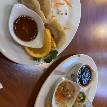 Laan Thai Restaurant - Steamed Dumplings and fresh roll with shrimp - Thai Near Me - Ogden, Utah