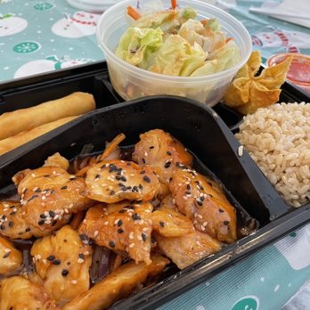 Reunion Asian Kitchen - A. Teriyaki Chicken Lunch Bento Box  (2/8/2021) - Chinese Near Me - Pickerington, Ohio