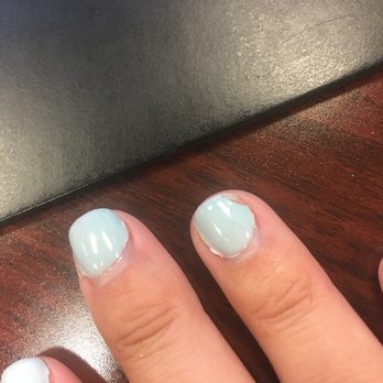 K Nails & Spa - Shellac manicure after not even a full week. - Nail Salons Near Me - Tampa, Florida