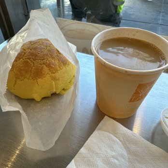 Xinfa Bakery - bolo bao with coffee - Bakeries Near Me - Brooklyn, New York
