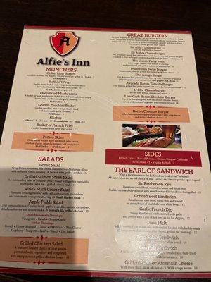 Menu photo 1 Alfie's Glen Ellyn, IL