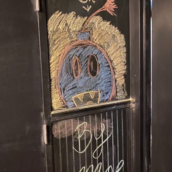 Fry the Coop - Elmhurst - a chalk drawing on a door - American Near Me - Elmhurst, Illinois