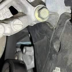 John Eagle Acura - Blue chalk residue. Anyone can see this is a water pump leak.