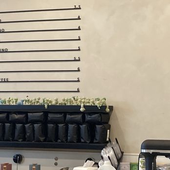 7th Day Coffee - Coffee menu posted on the wall. - Coffee & Tea Near Me - Richardson, Texas