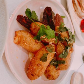 abcV - Smoky fingerling potatoes with aioli - Vegetarian Near Me - New York, New York abcV - Smoky fingerling potatoes with aioli - Vegetarian Near Me - New York, New York