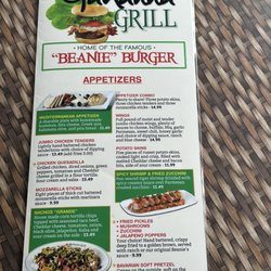 Gahanna Grill - Front of menu, June 2023