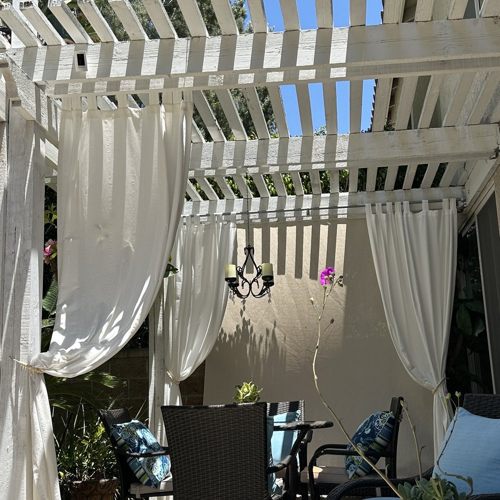 Tixan Construction - Privacy screen, curtains and chandelier - General Contractors Near Me Tixan Construction - Privacy screen, curtains and chandelier - General Contractors Near Me