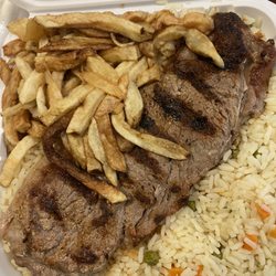Luso's Bar-B-Q - Sirloin steak platter