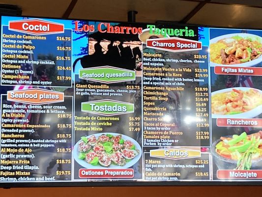Menu photo 1 Los Charros Taqueria Gridley, CA Menu photo 1 Los Charros Taqueria Gridley, CA