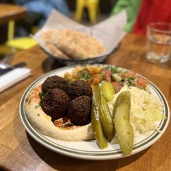 Falafel Platter (I think) might also be the Falafel Hummus
