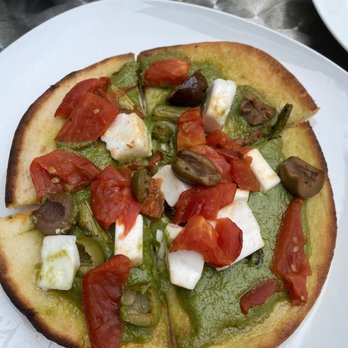 Bread & Roses - Mediterranean Caprese Flatbread - Bookstores Near Me - Hyannis, Massachusetts