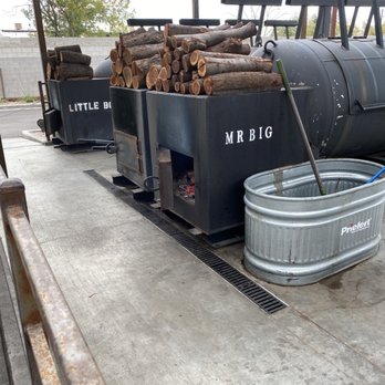 Caldwell County BBQ - Jimmy uses four 1000 gallon propane tanks as his smokers. - Barbeque Near Me - Gilbert, Arizona