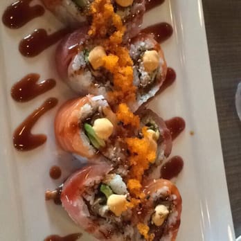 KuniSama - I love raw salmon and tuna so I went with the Tokyo Blossom roll :) - Sushi Bars Near Me - Fresno, California KuniSama - I love raw salmon and tuna so I went with the Tokyo Blossom roll :) - Sushi Bars Near Me - Fresno, California