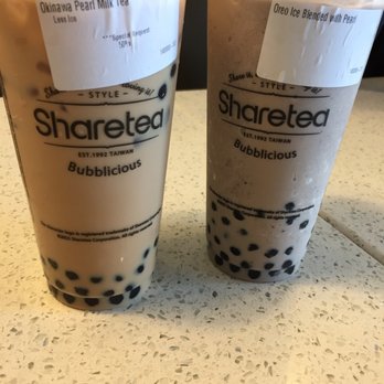 Sharetea - Delicious cold Okinawa pearl milk tea & oreo ice blended with pearl!! - Coffee & Tea Near Me - Fountain Valley, California Sharetea - Delicious cold Okinawa pearl milk tea & oreo ice blended with pearl!! - Coffee & Tea Near Me - Fountain Valley, California