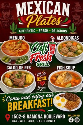 Menu photo 1 Cali Fresh Grill Baldwin Park, CA Menu photo 1 Cali Fresh Grill Baldwin Park, CA