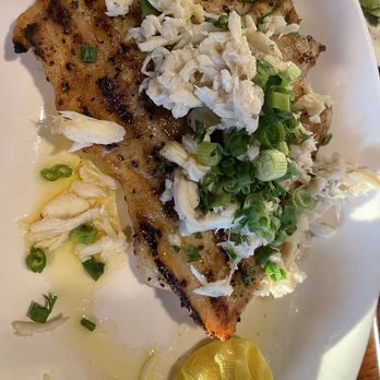 Capt. Anderson's Restaurant - Grouper Imperial with Fresh Lump Blue Crab Meat* - Seafood Near Me - Panama City Beach, Florida Capt. Anderson's Restaurant - Grouper Imperial with Fresh Lump Blue Crab Meat* - Seafood Near Me - Panama City Beach, Florida