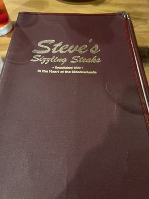 Menu photo 2 Steve's Sizzling Steaks Carlstadt, NJ Menu photo 2 Steve's Sizzling Steaks Carlstadt, NJ