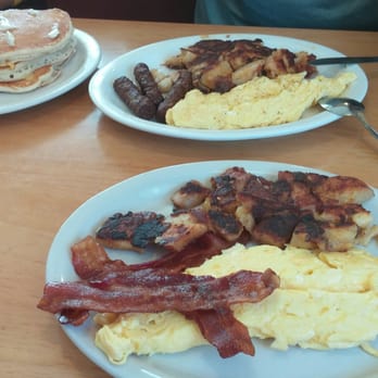 Sunny Side Cafe - 3 eggs, bacon well done, home fries well done - Breakfast & Brunch Near Me - Randolph, Massachusetts Sunny Side Cafe - 3 eggs, bacon well done, home fries well done - Breakfast & Brunch Near Me - Randolph, Massachusetts