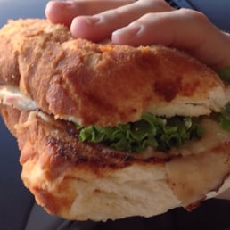 Pathetic sandwich. Looks nothing like the other picture posted! It's basically all bread!