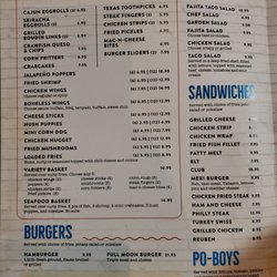 Neon Moon Restaurant and Social Club - Baskets, burgers and sandwiches