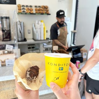 Konditori - Gluten Free Coco Ball & Cortado - Coffee & Tea Near Me - Philadelphia, Pennsylvania
