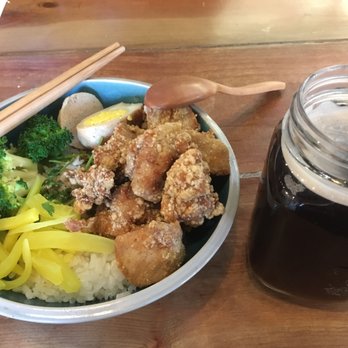Taiwan Little Eats - Popcorn chicken bento + black tea. - Bubble Tea Near Me - Madison, Wisconsin Taiwan Little Eats - Popcorn chicken bento + black tea. - Bubble Tea Near Me - Madison, Wisconsin