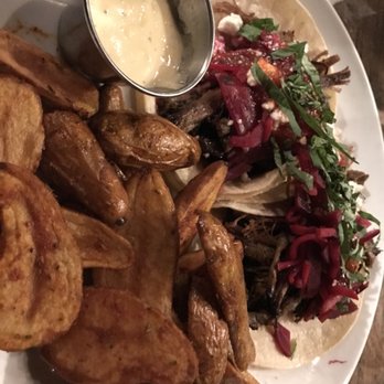 The Floridian - BBQ Brisket Tacos & potato bravas - Southern Near Me - Saint Augustine, Florida
