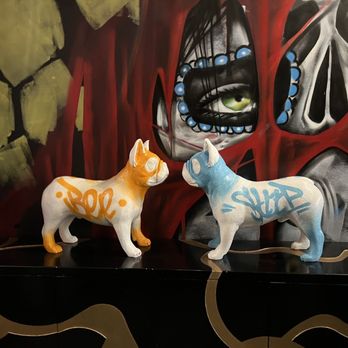 Agave & Rye - Indianapolis - Love the matching bulldogs - New American Near Me - Indianapolis, Indiana