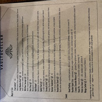 Vault & Cellar - Menu September 2024 - Diners Near Me - Middletown, Virginia Vault & Cellar - Menu September 2024 - Diners Near Me - Middletown, Virginia