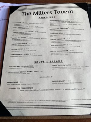 Menu photo 4 The Millers Tavern Methuen, MA Menu photo 4 The Millers Tavern Methuen, MA