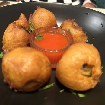 Bienmesabe - Appetizer stuffed with pulled pork with an amazing breading and sauce... it is a must try! - Caribbean Near Me - Guaynabo, Puerto Rico
